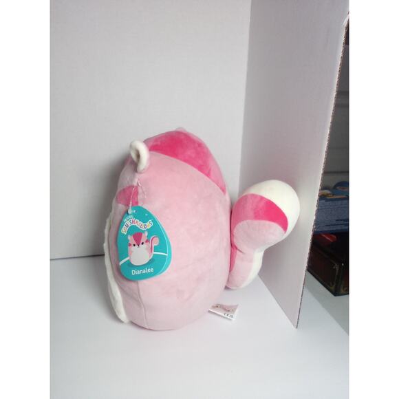 Squishmallows Dianalee Pink Chipmunk 11 Inches NWT-Medium Super Soft Plush - Picture 3 of 8